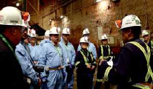 Government of Saskatchewan officials tour Nutrien Rocanville Mine